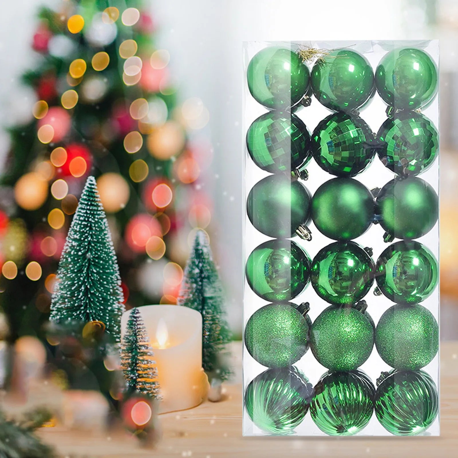 Christmas Room Decoration 36Pcs Christmas Ornaments for Xmas Christmas Tree Shatterproof Christmas Navidad Liquidaciones Ofertas